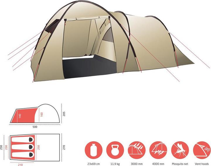 Image du produit Grand Canyon Atlanta 3 (Tente igloo, 12.10 kg, 3 personnes)