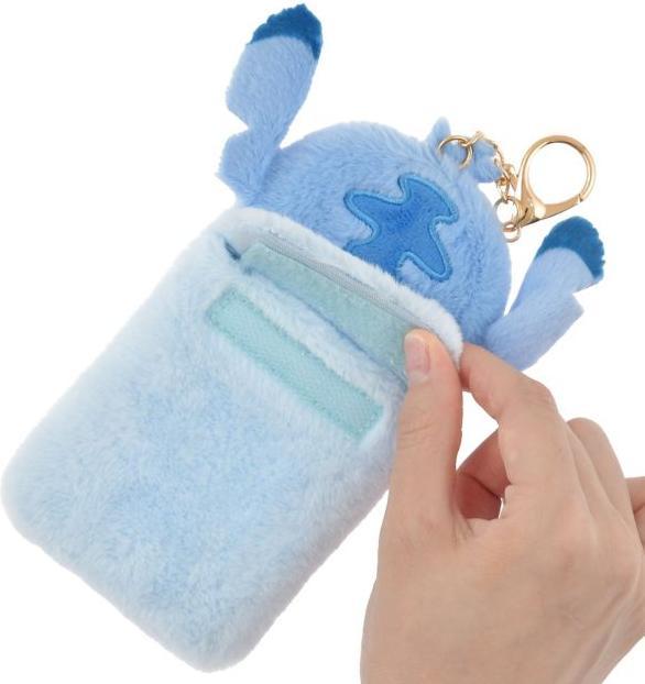 Produktbild Disney Stitch Kartenhalter mit flauschigem Schlüsselanhänger