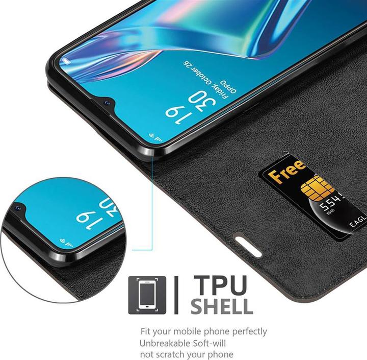 Productafbeelding Cadorabo Boek Onzichtbare Magneethoes (Oppo A12)