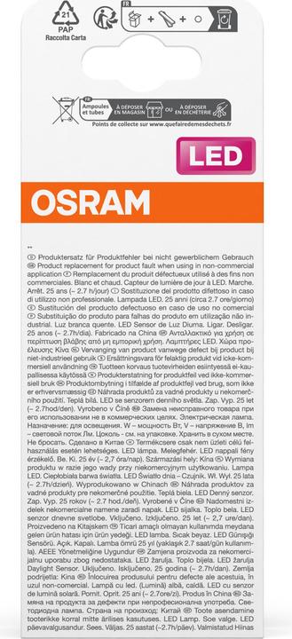 Image du produit Osram LED DAYLIGHT SENSOR CLASSIC A 10W 840 Frosted E27 (E27, 10 W, 1055 lm, 4 x, A)