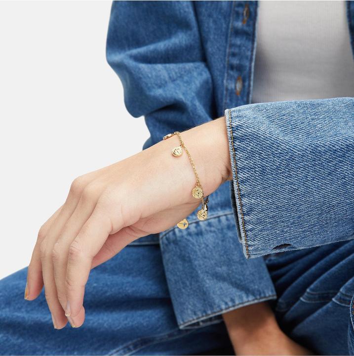Produktbild Tamaris Trendy gold-plated bracelet with Coins pendants TJ-0451-B-21 (21 cm, Edelstahl)