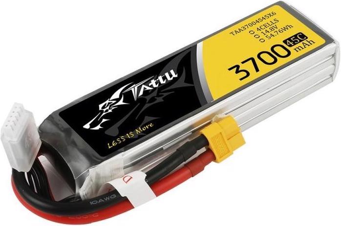 Actual product image Tattu RC Battery LiPo 3700 mAh 14.8 V 45C (14.80 V, 3700 mAh)