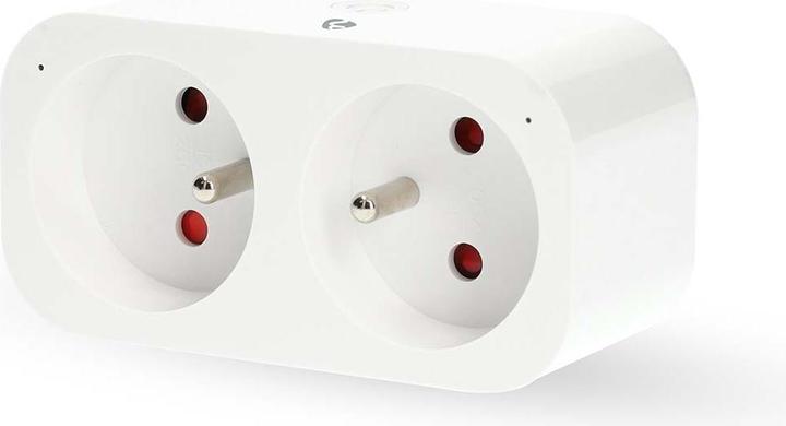Produktbild Nedis N WIFIP141EWT - Switchable WLAN socket outlet, 2-gang FR version