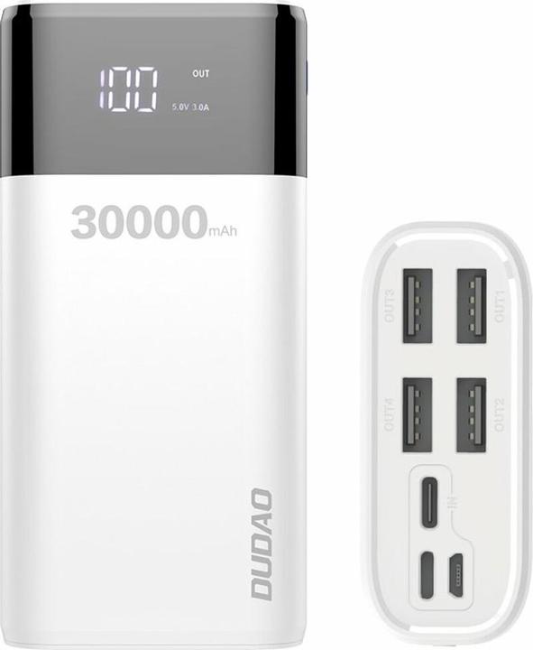 Dudao External battery (30000 mAh, 111 Wh)