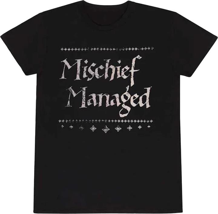 Actual product image Unisex Adult Mischief Managed T-Shirt (L)