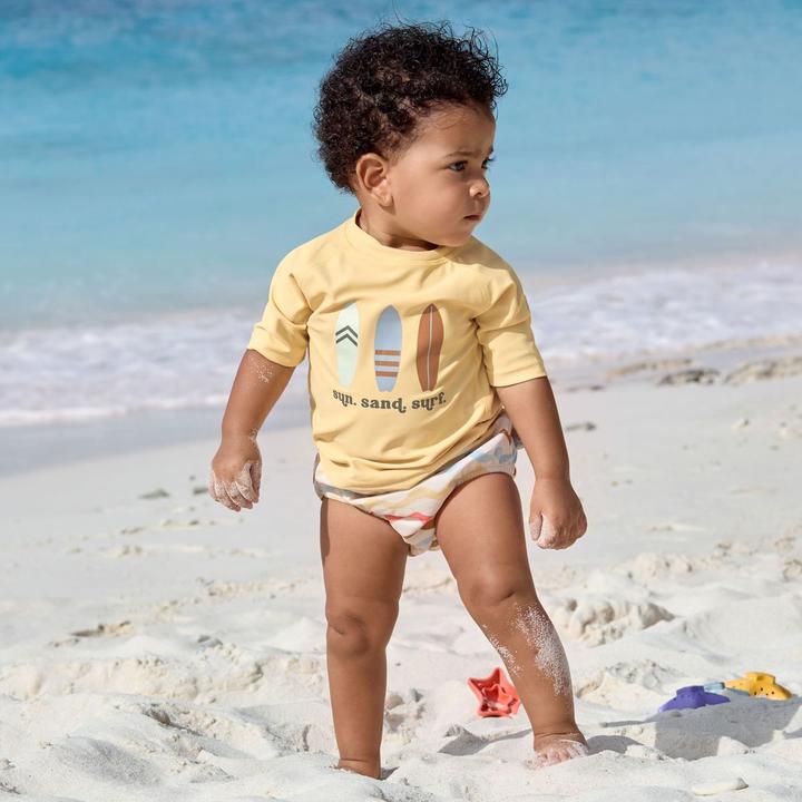 Productafbeelding Lässig Baby-Bademode Bade-Shirt LSF Short Sleeve Rashguard - Surfboards (80)