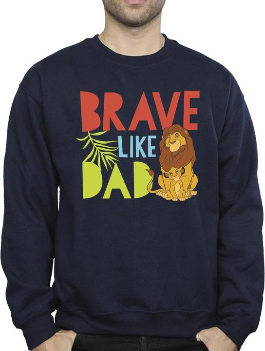 Actual product image Disney Mens The Lion King Brave Like Dad Sweatshirt (M)