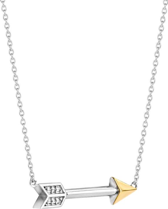 Produktbild Ti Sento Milano Collier Pfeil mit Zirkonia bicolor vergoldet 3951ZY/42 (925er Silber, 48 cm)