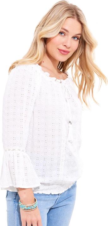 Actual product image Joe Browns Broderie Tassel Lace Top (34)