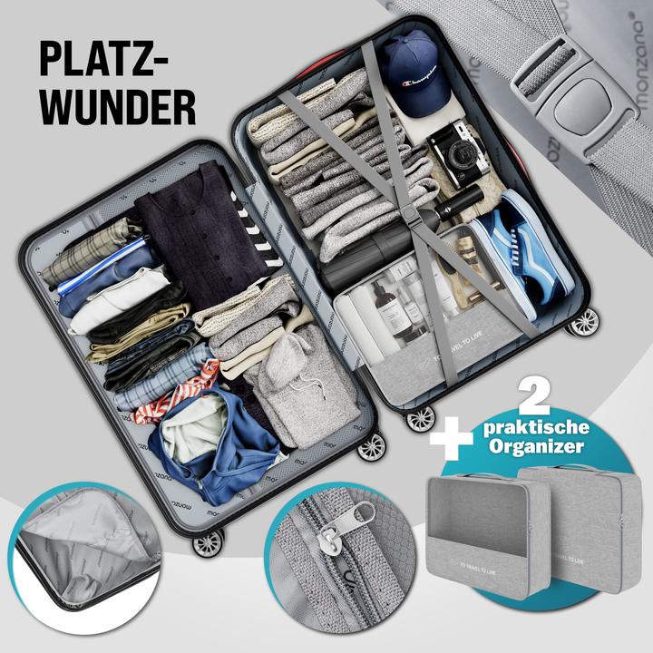 Immagine prodotto Monzana Set di 3 custodie rigide con chiusura TSA