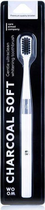 Woom Brand Charcoal Soft toothbrush with soft bristles