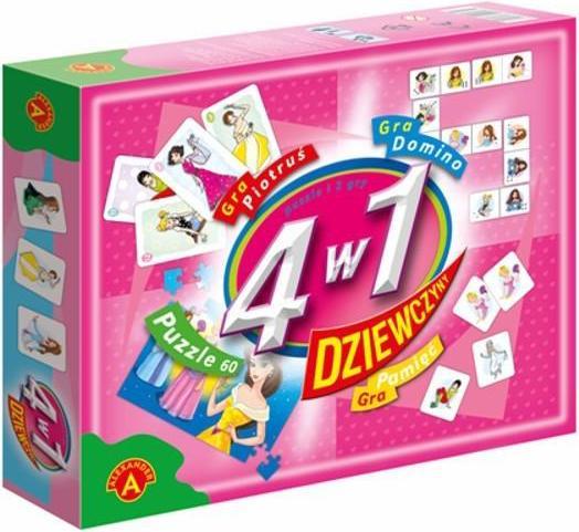 Actual product image Alexander 4in1 game set for girls (Multilingual)