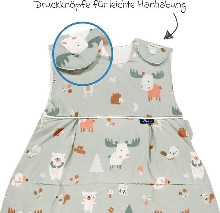 Actual product image Alvi Schlafsäcke Daunen-Schlafsack - Baby Forest - Gr. 90 (90 cm)