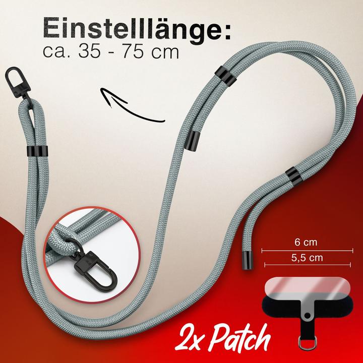 Produktbild Nalia HoldMe Lanyard Handykette - Universal Trageband für Smartphones - Verstellbar, Soft & Elastisch