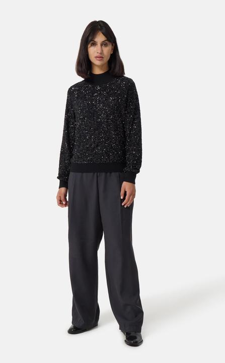 Produktbild Cash-Mere Kaschmir Rundhals Pullover mit Pailletten (M)