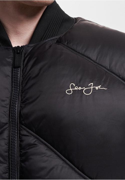 Immagine prodotto Sean John JM233-015-2 SJ Script Logo Bomber Puffer Jacket - 119219 (XS)