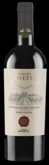 Produktbild Rossetti Poggio Civetta Governo all’uso Toscana (6 x 75 cl, 2019)