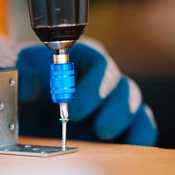 Actual product image Helpmate Universalschrauben Senkkopf 4x50, Edelstahl A2, T-Antrieb, 400 Stück (400 Screws per piece)