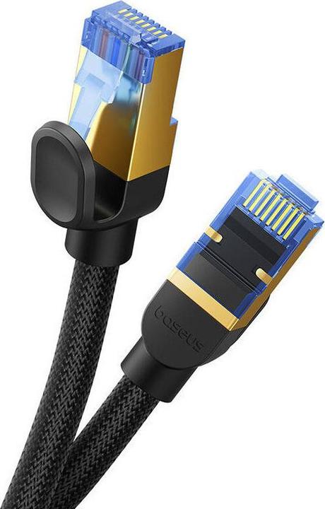 Actual product image Baseus Braided network cable cat.7 Ethernet RJ45, 10Gbps, 5m (black) (S/UTP, CAT7, 5 m)