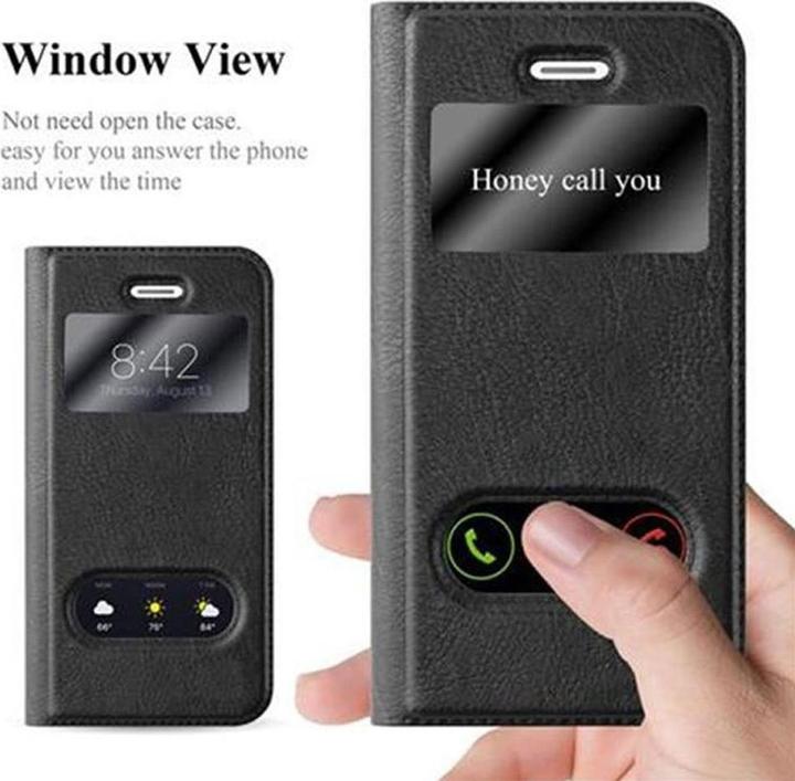 Produktbild Cadorabo Book mit View Doppelfenster Cover (Apple iPhone 5)