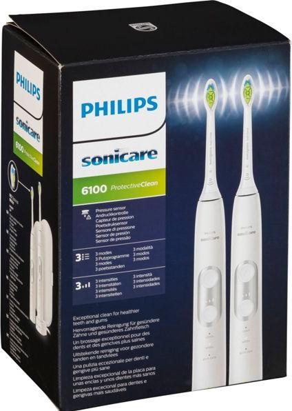 Actual product image Philips Sonicare ProtectiveClean 6100 double pack (Sonic toothbrush)