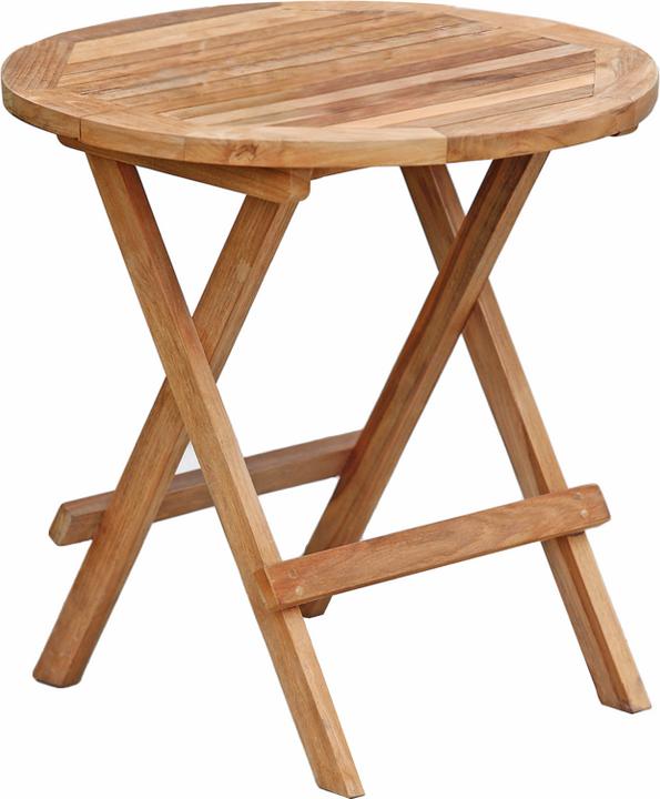 Garden Pleasure Mitan garden table brown round 50.0 x 50.0 x 50.0 cm (50 cm)