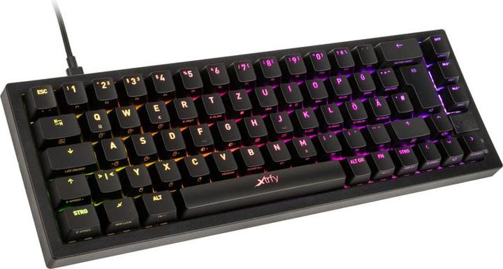 Produktbild CHERRY xtrfy K5 Gaming-Tastatur TKL, RGB – Schwarz (DE, Kabelgebunden)