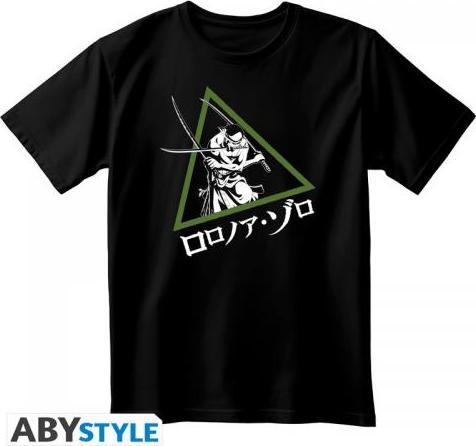 Image du produit ABYstyle One Piece T-Shirt (S) Black Unisex: Roronoa Zoro (S)