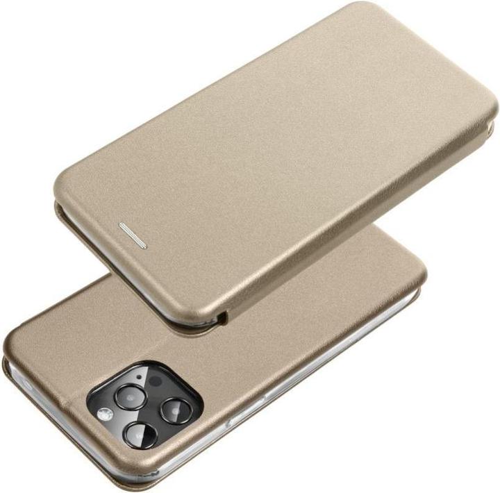 Actual product image OEM Book case ELEGANCE book case for IPHONE 16 Plus gold (Apple iPhone 16 Plus)