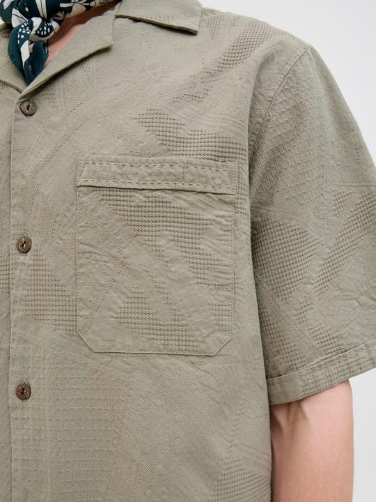 Actual product image Jack & Jones Jprbluluke Jacquard Resort S/S Shirt Ln (XL)