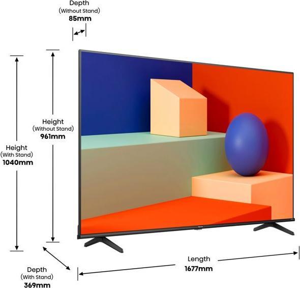 Produktbild Hisense TV 75A6K (75", LCD, UHD, 2023)