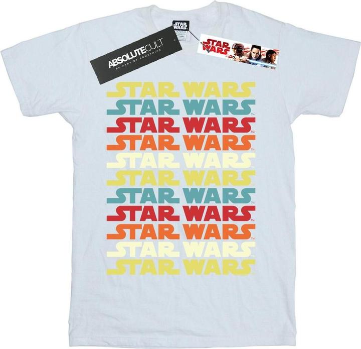 Actual product image Star Wars Boys Retro Repeat Logo T-Shirt (116)