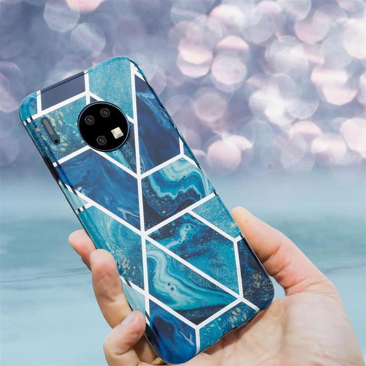 Actual product image Cadorabo IMD TPU Colorful Marble Cover (Mate 30)