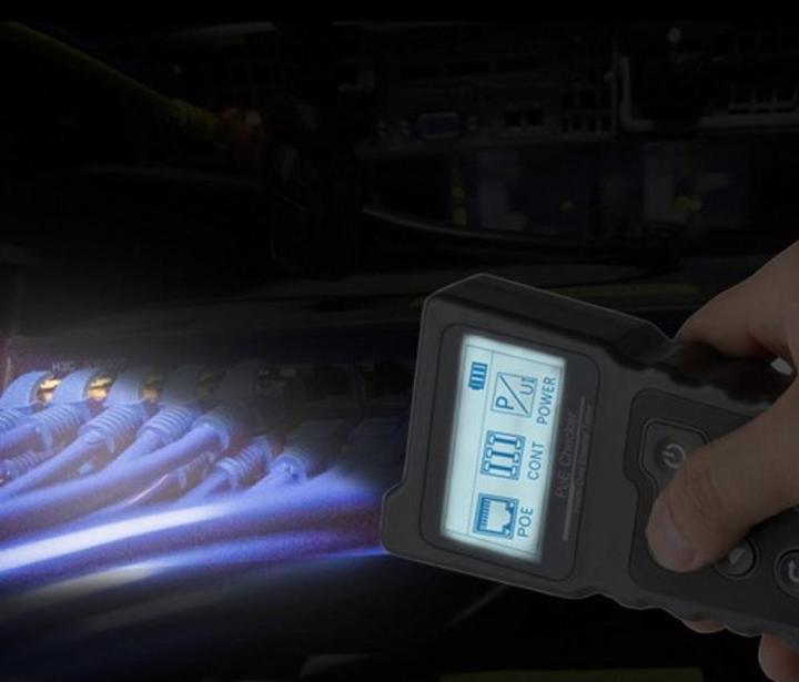 Actual product image Techly Professional PoE RJ45 tester