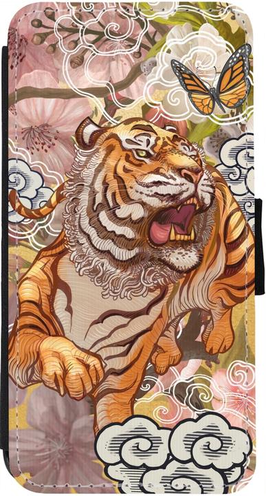Actual product image PhoneLook Coque Wallet noir Spring 23 japanese tiger (Apple iPhone 12)