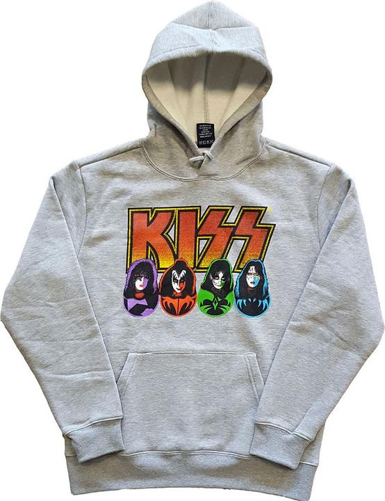 Immagine prodotto KISS Logo, volti e icone (felpa con cappuccio) (L)