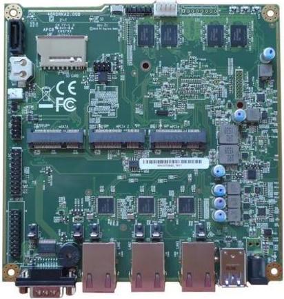 Actual product image PC Engines APU2E4 - System board, 3x LAN, 4 GB RAM, Intel i211 NIC