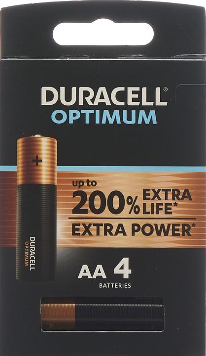 Produktbild Duracell Optimum 4er Pack AA Batterien (4 Stk., AA)