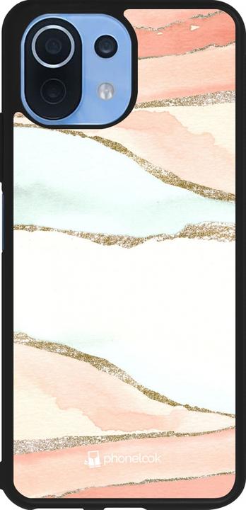 Actual product image PhoneLook Coque Silicone rigide noir Shimmering Orange (Xiaomi Mi 11 Lite 5G)