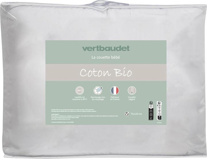 Actual product image Vertbaudet Baby summer duvet, organic cotton
