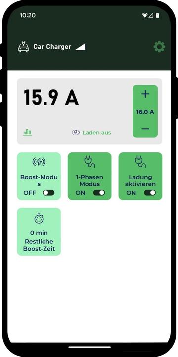 Actual product image Ev Buddy Pro Smart - 11kW Swiss Set Standard 10m (Type 2, 11 kW, 16 A, CEE16 red, Type 13)