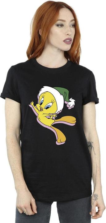 Immagine prodotto Looney Tunes Tweety Christmas Hat Maglietta Ampia Donna (4XL)