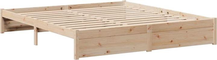 Immagine prodotto VidaXL Letto in legno massiccio Letto matrimoniale con ripiano senza materasso 200x200cm (200 x 200 cm)