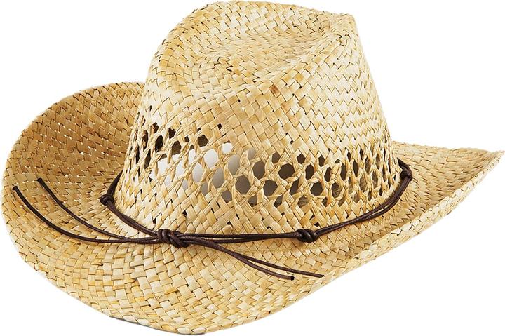 Actual product image Beechfield Unisex Adult Straw Cowboy Hat (One size)