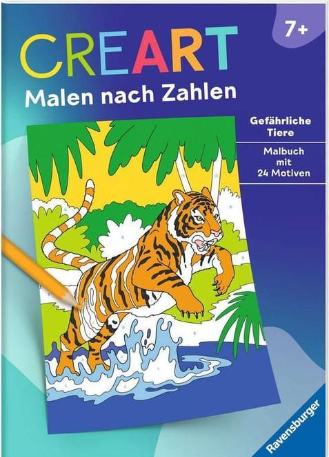 Actual product image Ravensburger Album de colouriage painting by numbers