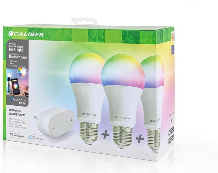 Image du produit Caliber HBT-E27 Smart Home LED Startpack (E27, 9 W, 720 lm, 3 x, A)