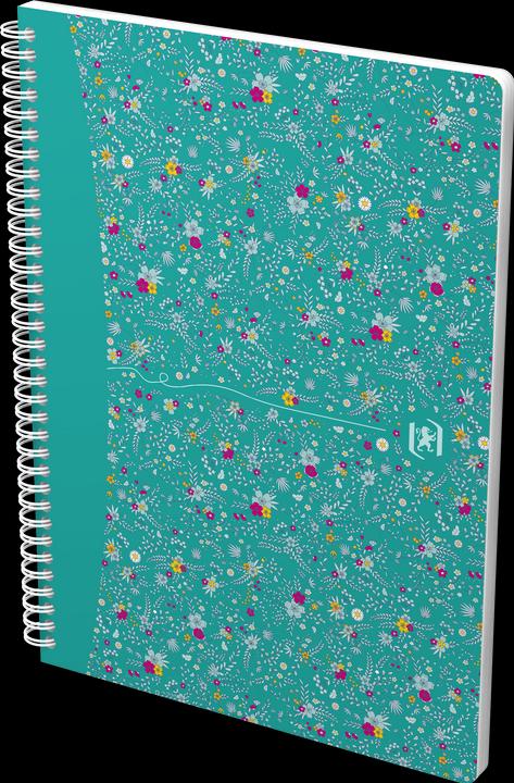 Actual product image Oxford FORME FLORAL - spiral book (B5, Checked, Hardcover)