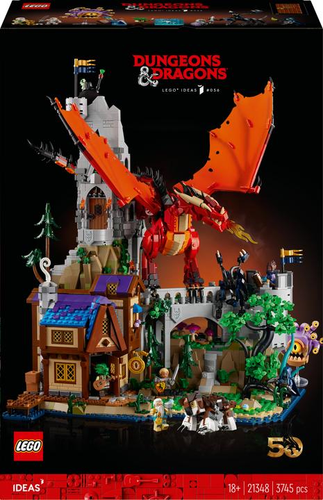 Actual product image LEGO 21348 Dungeons & Dragons: The Saga of the Red Dragon (21348, LEGO Ideas, LEGO Rare Sets)