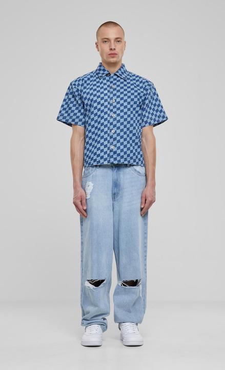 Actual product image Urban Classics Laser Check Printed Boxy Shirt - 166805 (L)