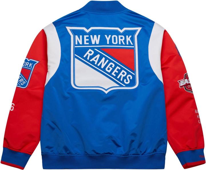 Produktbild Mitchell & Ness M&N Heavyweight Satin Jacket NHL New York Rangers - XXL (XXL)